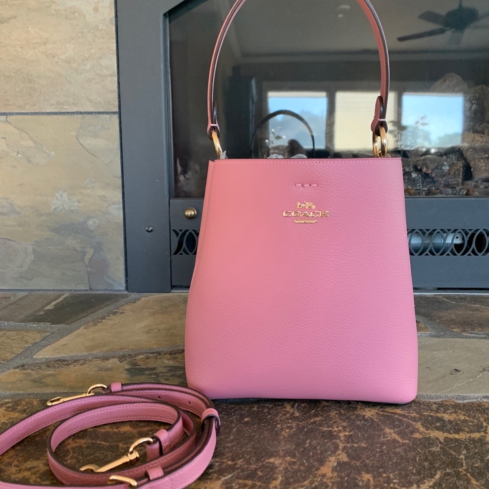 Coach Town Bucket In the color Midnight Rose